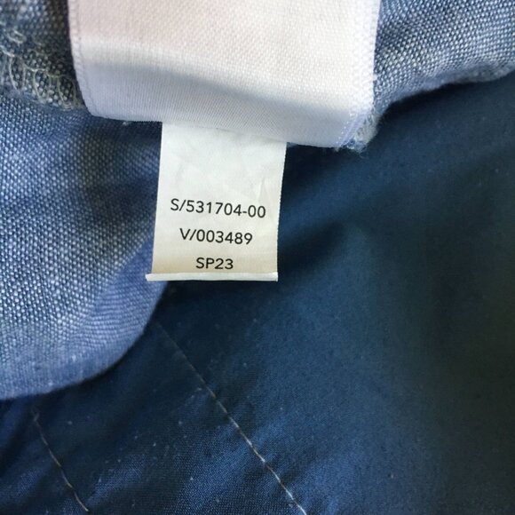 Athleta Retreat Linen Joggers Blue Women’s Size 16 Drawstring Elastic Waist Pant - Picture 7 of 8